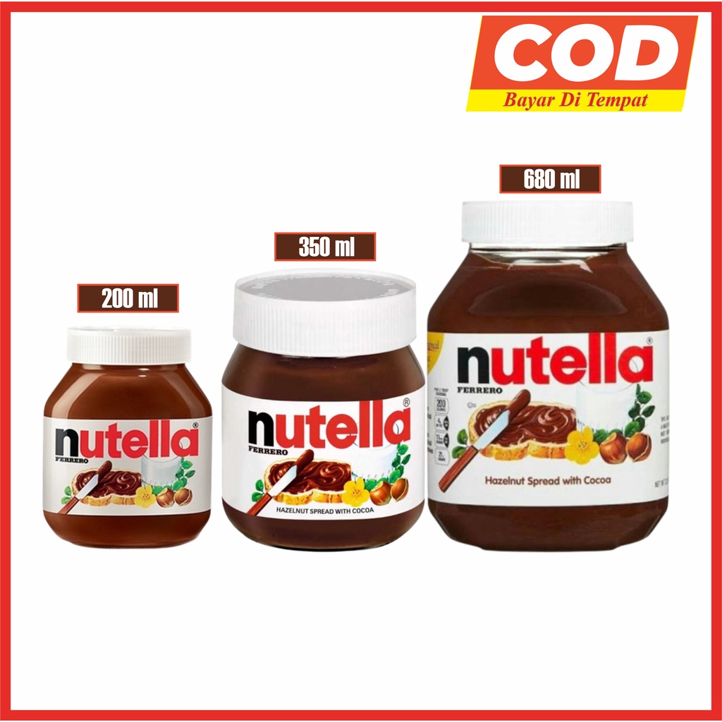 Jual Selai Coklat Nutella / Nutela 200gr / Nutella 350gr / Nutella ...