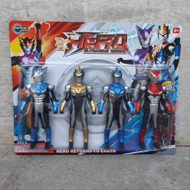 Figure Set Ultraman 4 pcs - Mainan Robot Ultramen Anak Edukatif