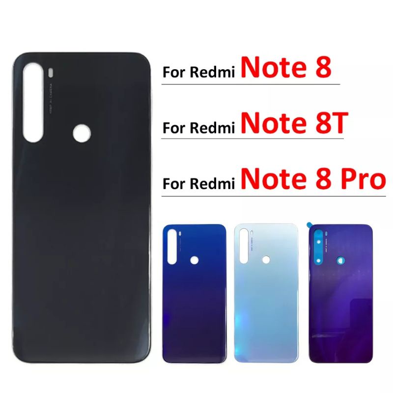 BACK DOOR BACK CESING KESING TUTUP BELAKANG XIOMI REDMI NOTE 8 -KACA KAMERA FULSET ORIGINAL