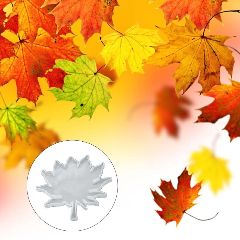 Siy Cetakan Resin Epoksi Uv Bentuk Daun Maple Bahan Silikon Untuk Kerajinan Tangan Diy