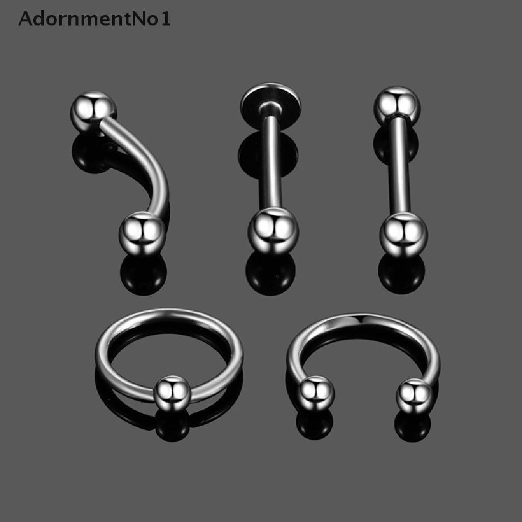 (AdornmentNo1) 10pcs / Lot Cincin Tindik Alis / Hidung / Lidah / Tubuh Desain Tapal Kuda Untuk Wanita