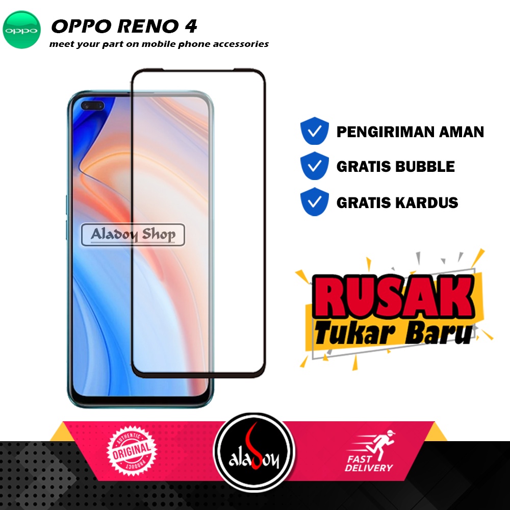 Tempered Glass Oppo Reno 4 Anti Gores Layar Screen Protector