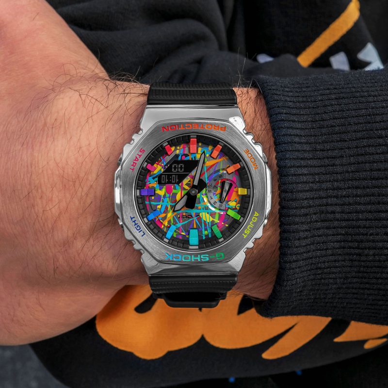 Jam Tangan Pria G-Shock Casio Oak Steel Prisma GA2100 GA-2100 Galaxy