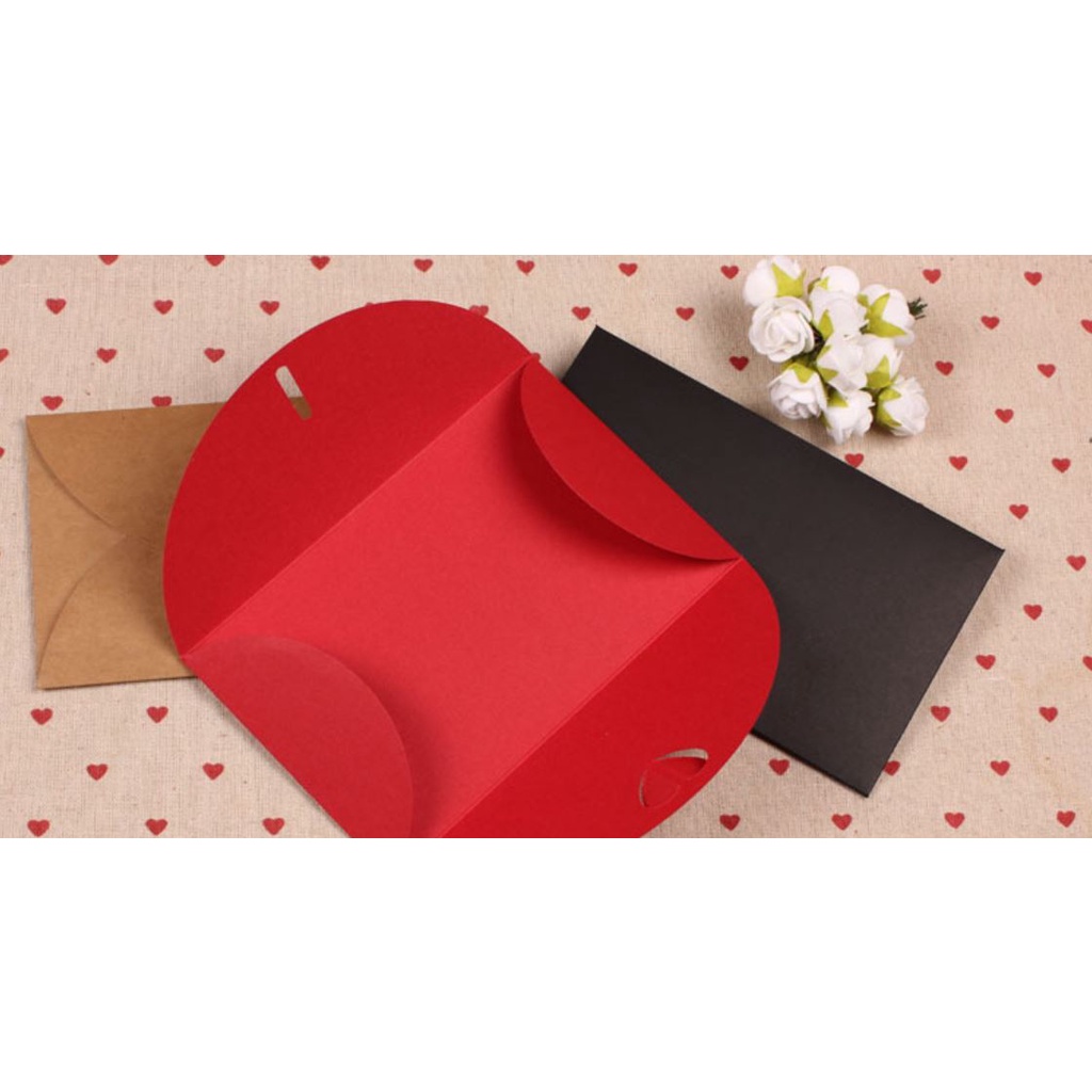 

Amplop warna DOFF A6 Hati aesthetic rustik vintage 11x17.5cm paper kraft