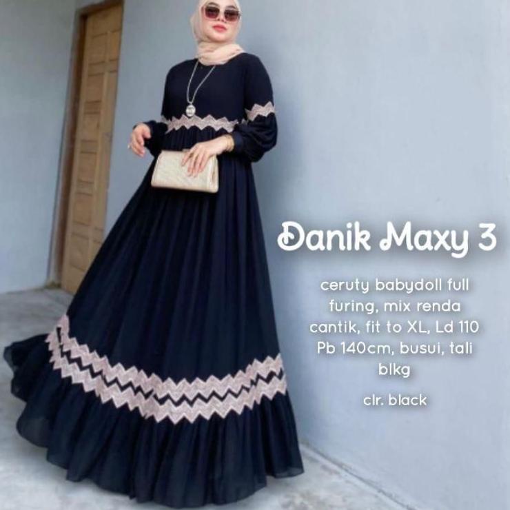 (DEWASA) SUPER JUMBO GAMIS CERUTY BABYDOLL RENDA ZIGZAG//SUPER JUMBO XXXL//GAMIS CERUTY BUSUI//GAMIS