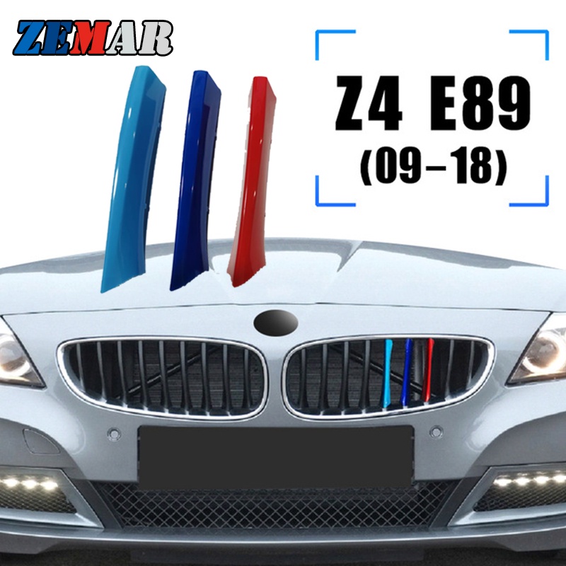 3pcs Strip Trim Grill Depan Warna Jerman Untuk BMW Z4 E89 E85 G29 2002-2021