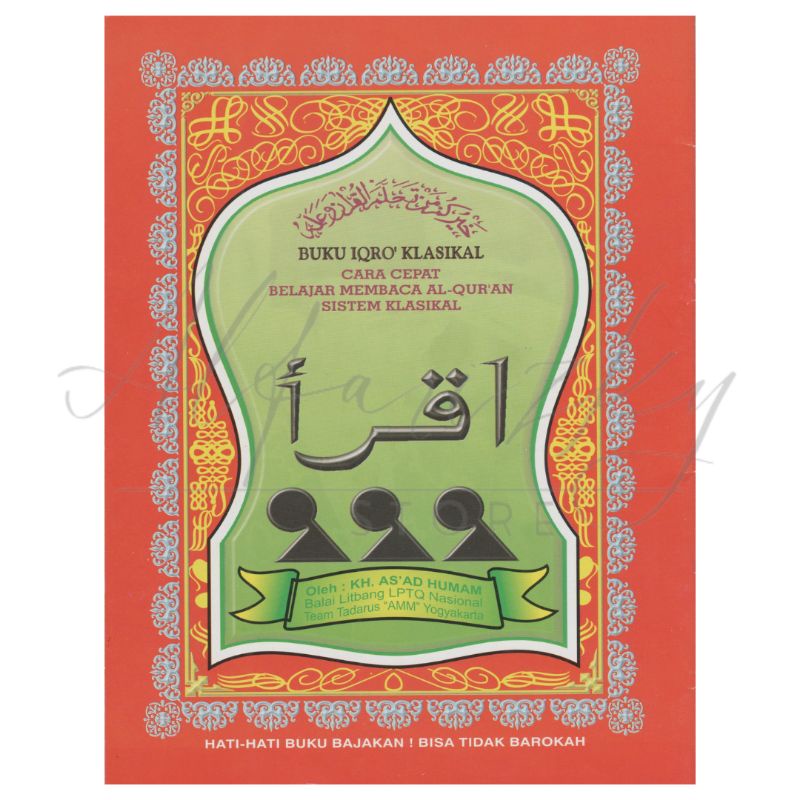 Buku IQRO' Klasikal Besar Cara Cepat Belajar Membaca Al Qur'an