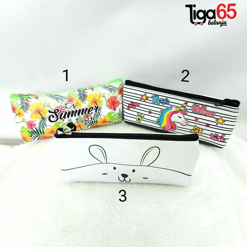 365 Bundling pencil bag 3 in 1 set, paket kotak pencil 3 pcs