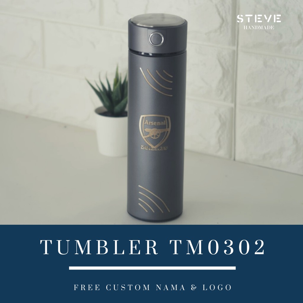 Botol minum stainless termos vacuum tumbler travel mug TM0302 custom Tahan Air Panas dan Dingin