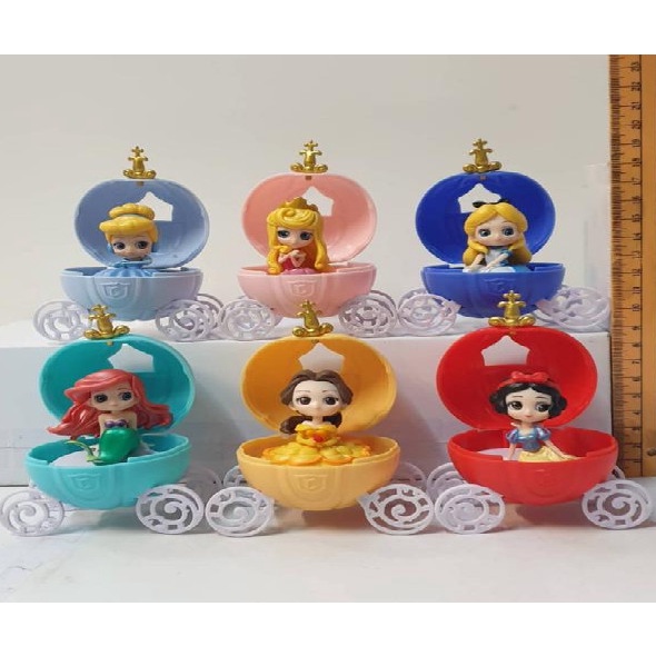 Disney Princess Capchara Kereta Figure Set 6pcs