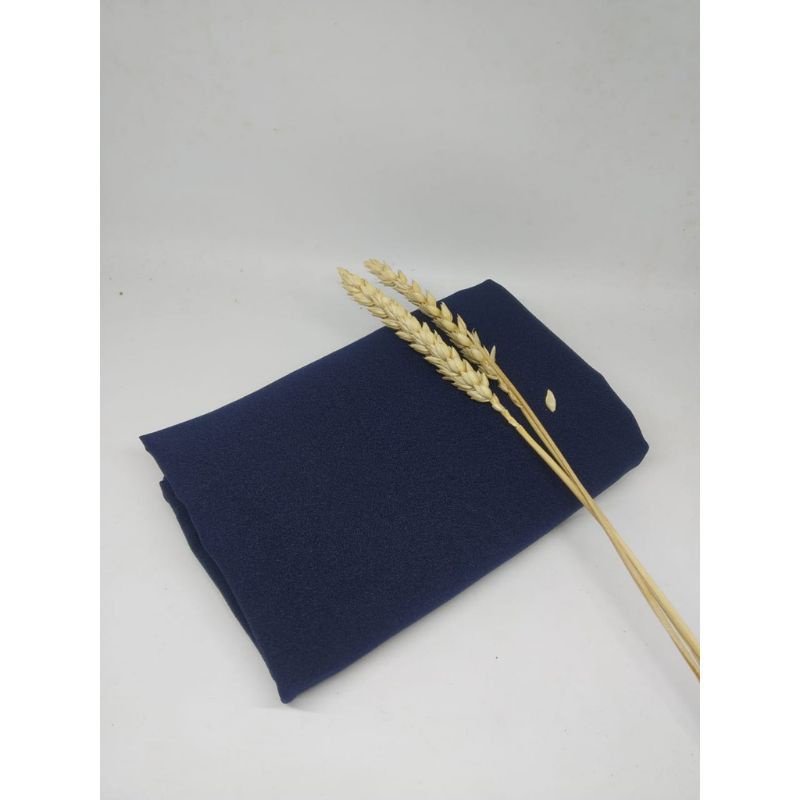 Pashmina Diamond premium crepe Polos Termurah Pajang 180x75cm SABYAN Ori WINSHIJAB1-Pas Navy