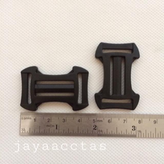 Ring kupu-kupu tas 2.5 cm x 2.0 cm plastik buckle acetal