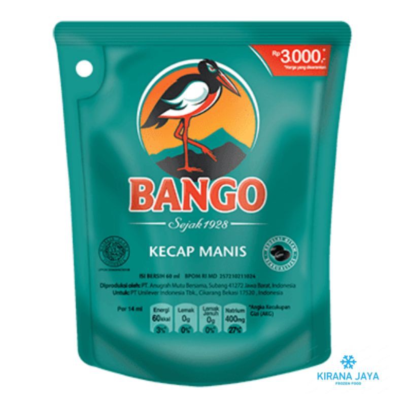 

Kecap Manis Bango Sachet 60ml