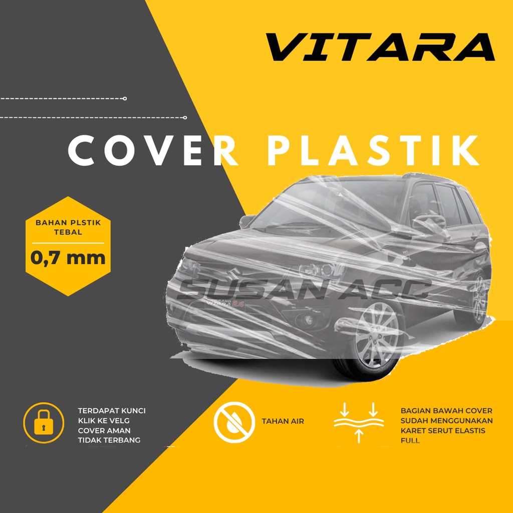 Body Cover Mobil Grand Vitara Transparan Sarung Mobil Grand Viatara waterproof/grand vitara bening/grand avega/grand livina/grandlivina/grand max/grandmax/grand civic/grand innova/grand max minibus/city/city z/city lama/vios/vios limo/vios gen 1/ertiga