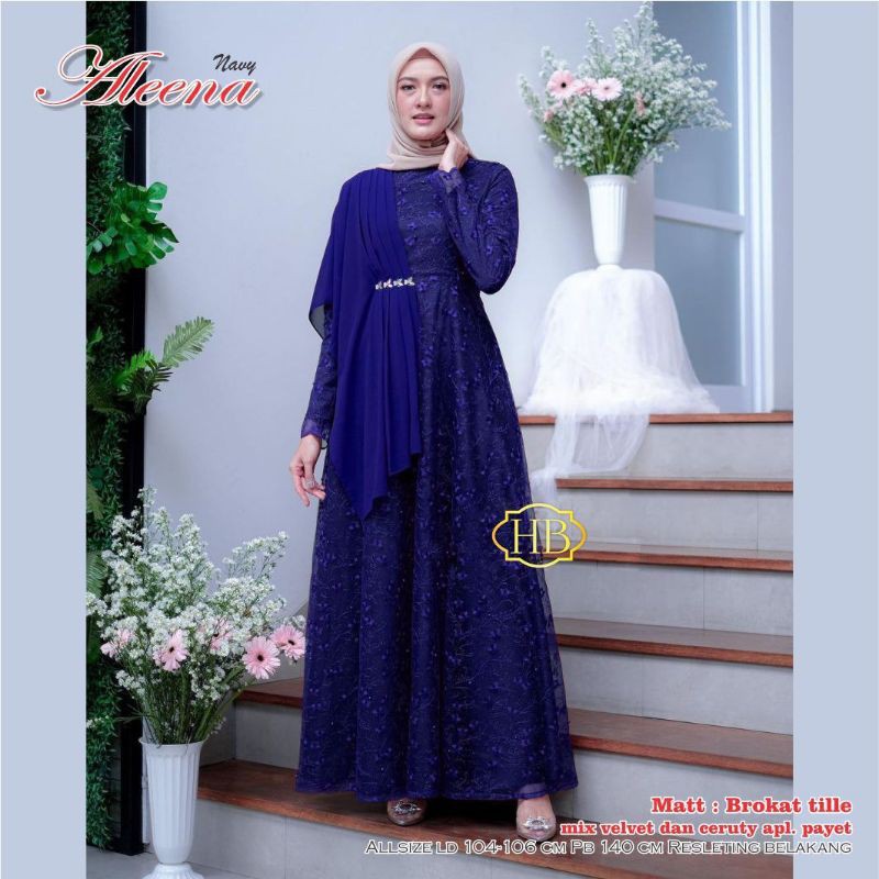 GAMIS ALEENA BROKAT GAMIS BROKAT GAMIS KONDANGAN GAMIS RAMADAN