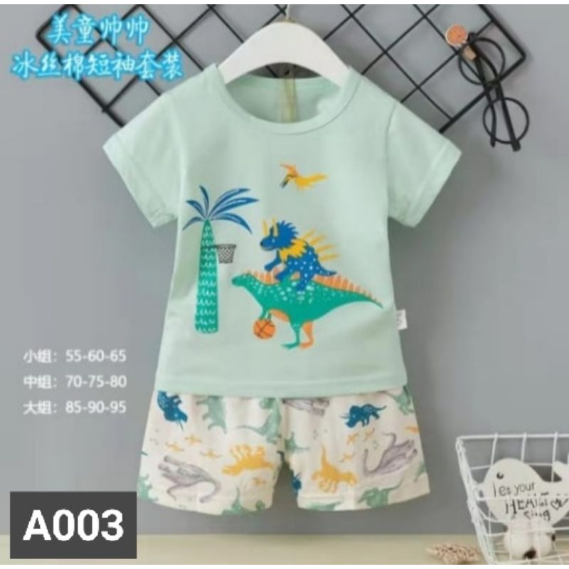 Piyama Pendek Anak 1-3th Uk.55.60.65 IMPORT Good Quality / Setelan hari hari