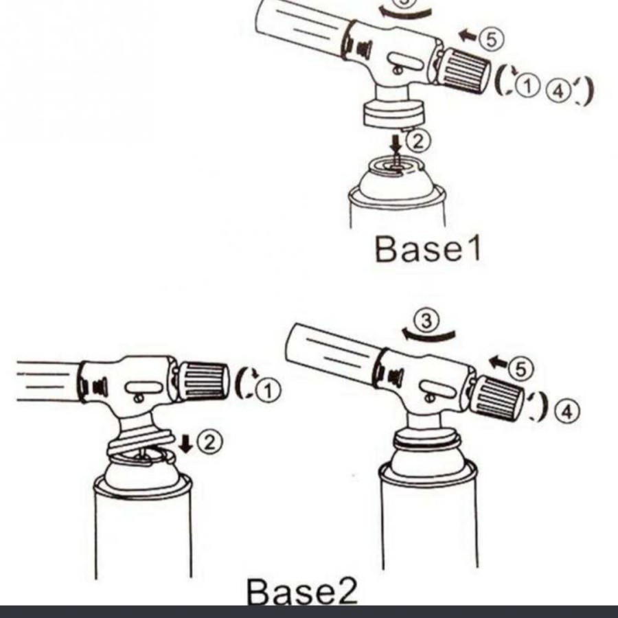 Kepala portable gas blow torch flame gun las butane api jet makanan