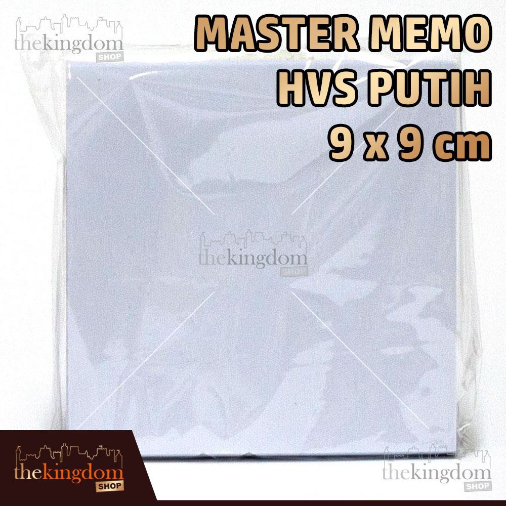 

Master Memo HVS Putih Ukuran 9x9cm / 9 x 9 cm / Kertas / Notes