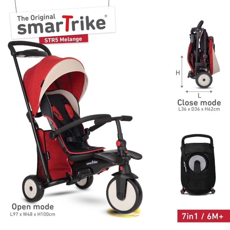 Smartrike STR5 Sepeda Anak Multifungsi Folding Baby Tricycle Stroller