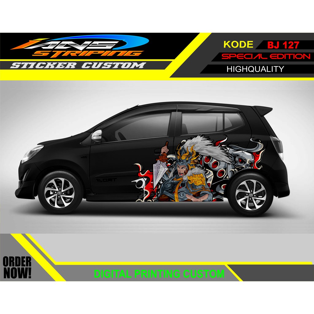 STICKER MOBIL TOYOTA AGYA AYLA