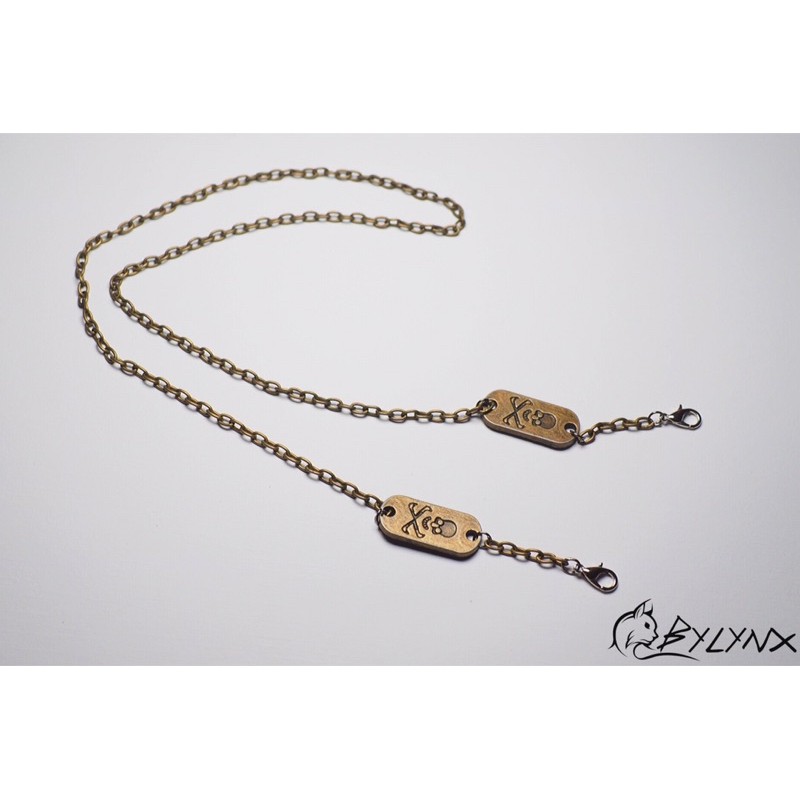 Tali Masker Rantai // Strap Mask BYLYNX “Skull Tag”