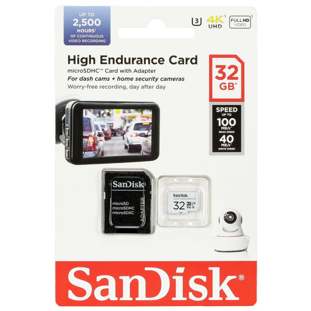 Jual Sandisk microsd HIGH ENDURANCE 32GB for dash cam home security