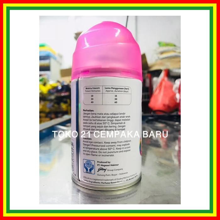 Stella refill matic sweet rainbow 225 ml pengharum ruangan spray refil
