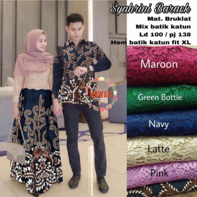 Batik couple syahrini barrack