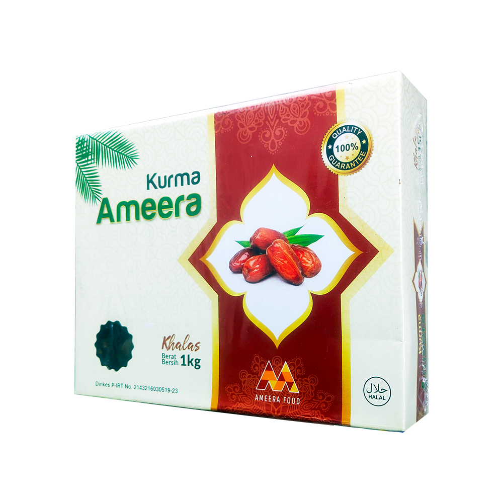 

Buah Kurma Khalas AMEERA 1kg - Kurma Arab Lembut