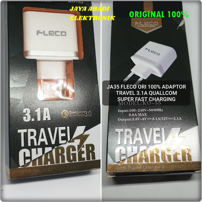 J35 FLECO 3A MICRO USB ADAPTOR SUPER FAST CHARGING CAS CASAN TRAVEL CHARGER CHARGE FLASH ADAPTER ADAPTIVE POWER J35  ORIGINAL fleco 3.1A micro usb adaptor hp cas casan super fast charging travel charger flash charge quick qualcomm adapter adaptiv