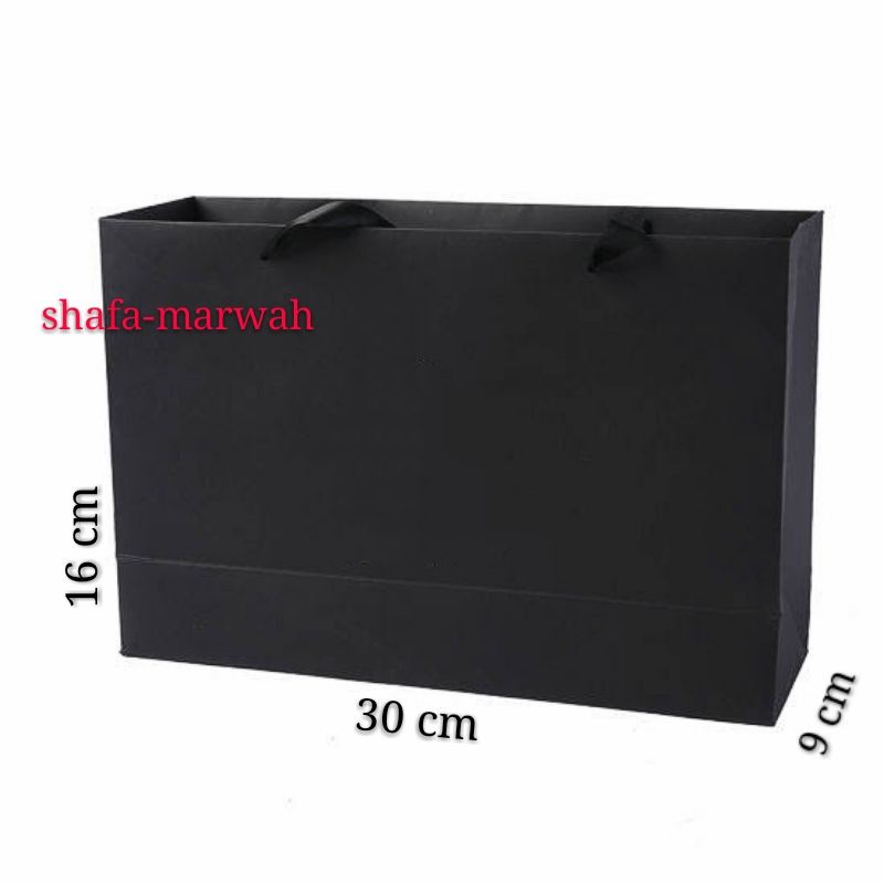 

SUPER PROMO PAPERBAG SUPER BLACK 30 X 9 X 16 cm