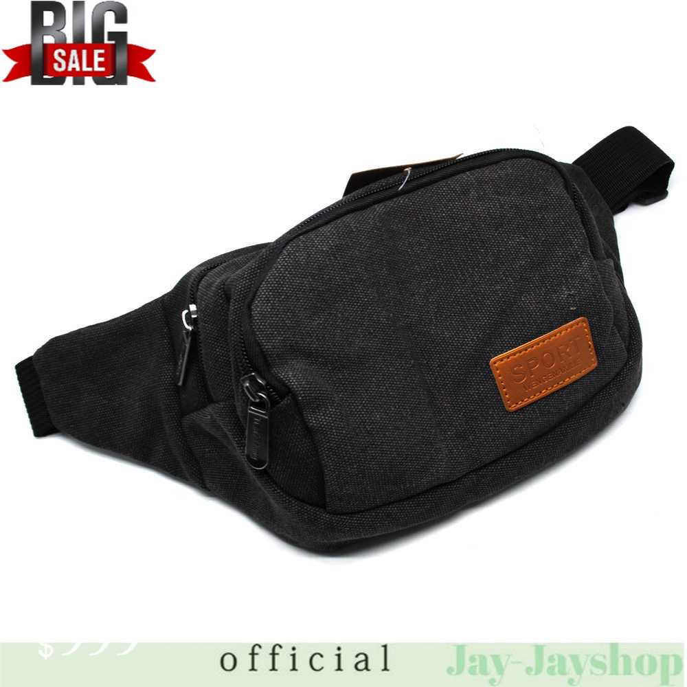 BOWEEN Tas Pinggang Canvas Waist Bag - WG6606