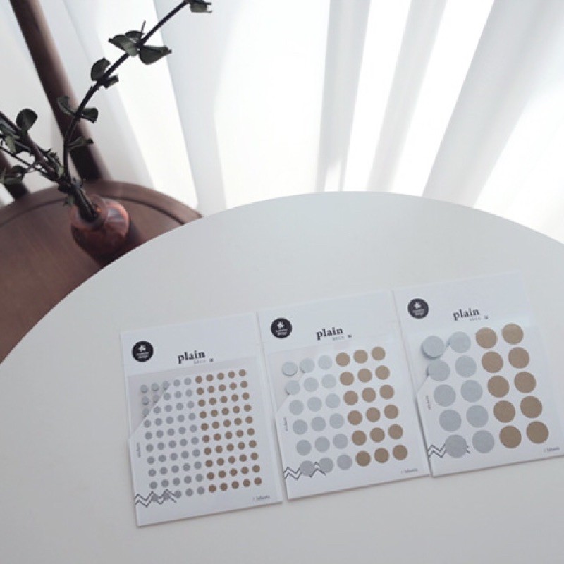 

Suatelier - Plain Stickers Silver and Gold Series