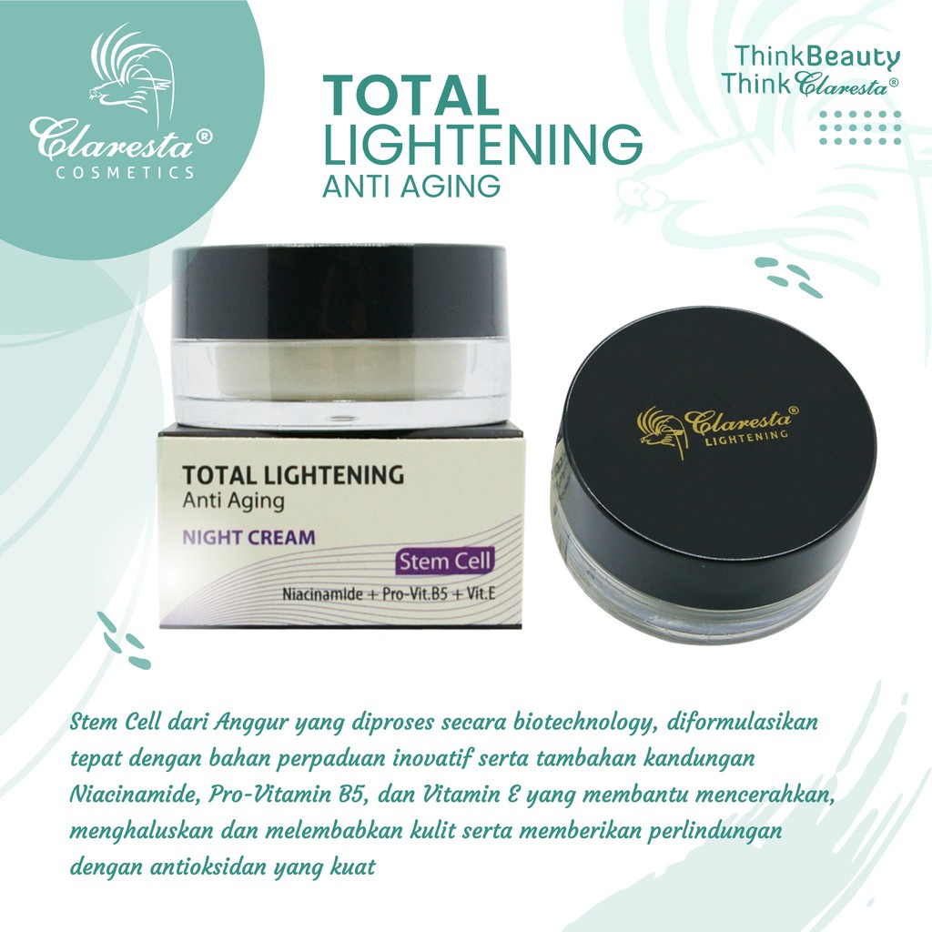 Claresta Total Lightening With Anti Aging