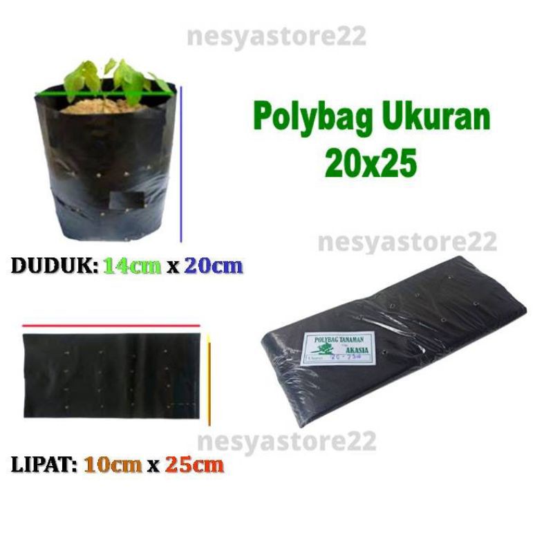 Polibag Polybag Polibek Ukuran 20x25 Eceran 1 Lembar