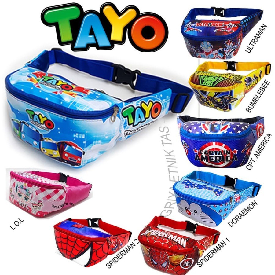 Tas - Tas anak karakter - Tas selempang - Tas selempang anak - Tas slempang anak - Tas anak laki lak