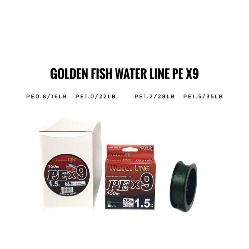 Senar Pancing PE Golden Fish Water Line X9 150M