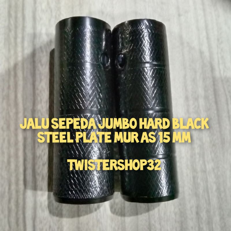 Jalu sepeda ukuran JUMBO /FOOTSTEPmur as 15 Made  in Taiwan Hard Black Steel kuat