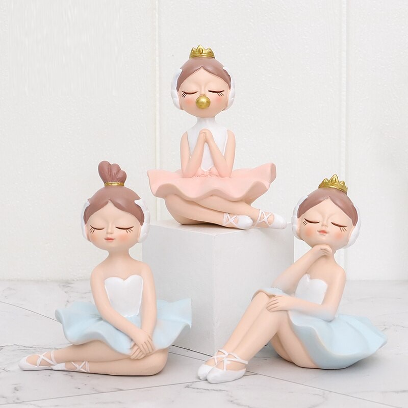 Triple W Fairy Cute Girl Ornament Pajangan Meja Hiasan Patung Lucu Dekorasi Rumah Kantor