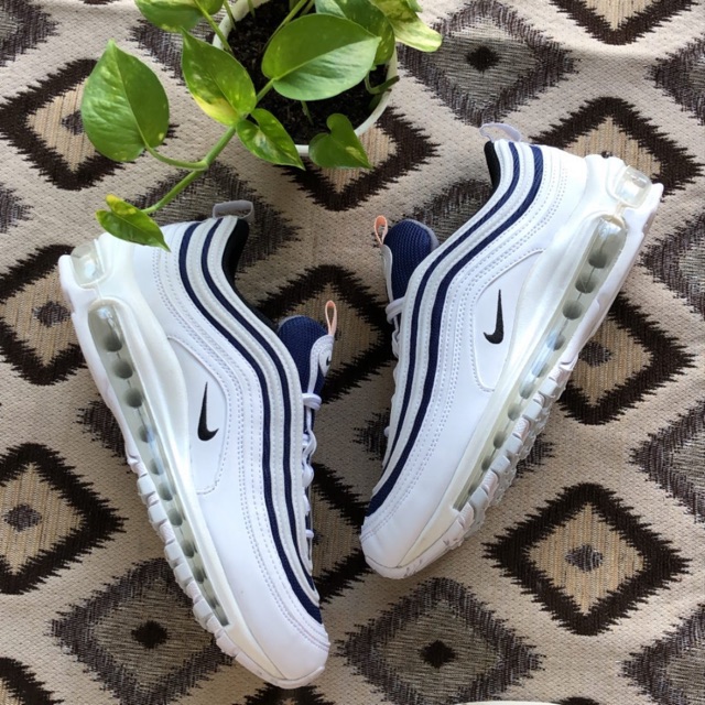 air max 97 white navy