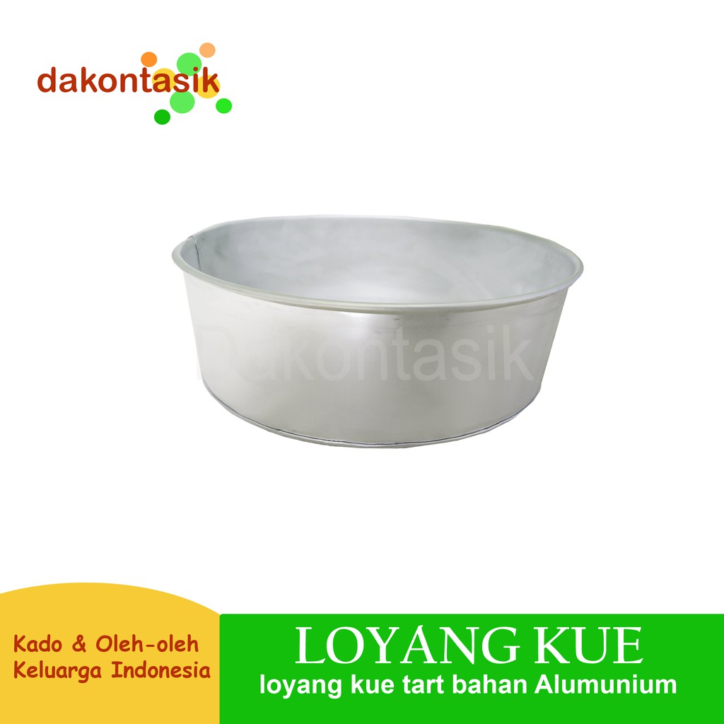 DakonTasik - Loyang Kue Tart Bolu Cake Bulat polos Dameter 15