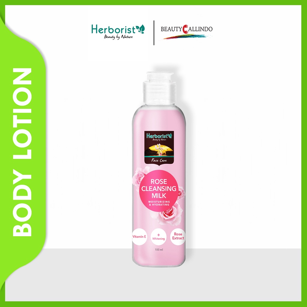 Herborist Cleansing Milk Rose Susu Pembersih Mawar 100ml