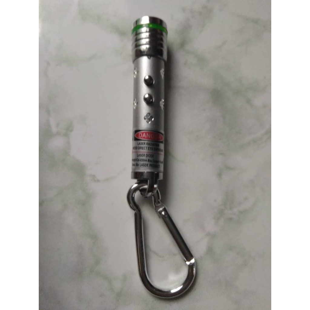 Laser Led Light Senter Kecil 3 In 1