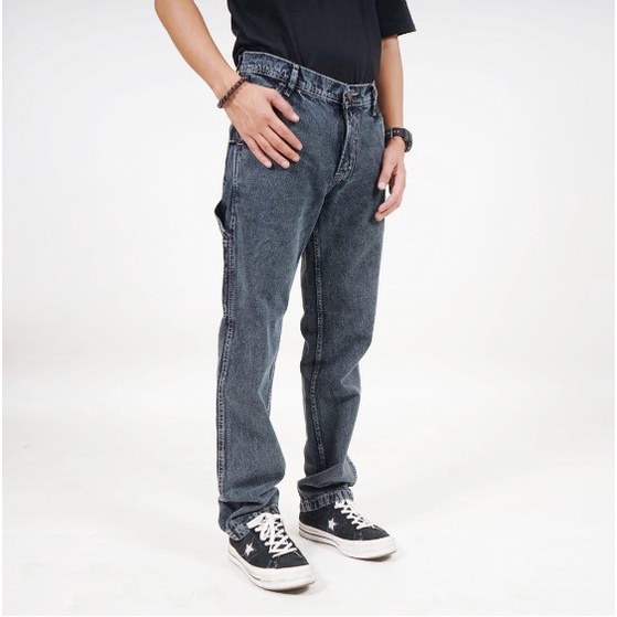 CELANA PANJANG DENIM PRIA SUPER EGO | SECARP SNOW BLACK