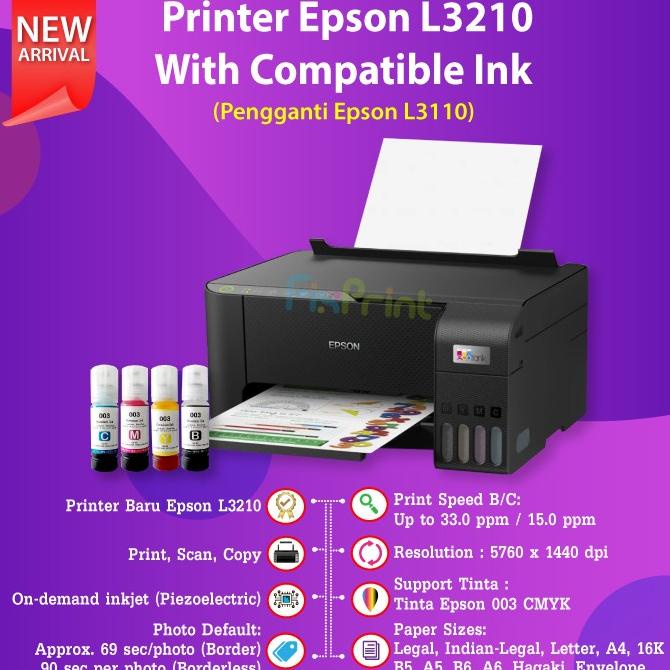 ~~~~~] Printer Epson L3210 EcoTank All in One - pengganti Epson L3110