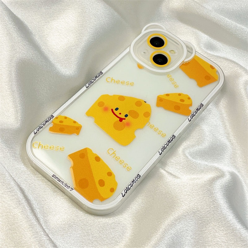 Soft Case TPU Transparan Anti Jatuh Shockproof Cover iPhone 14 13 12 11 Pro Max X Xr Xs Max SE 8 7 6 6s Plus