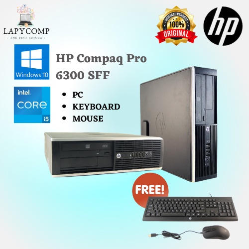 MINI PC HP PRO 6300SFF - WIN10 ORI - Harddisk 750Gb - CORE i5 GEN3 - 4GB RAM - GARANSI 1 TAHUN