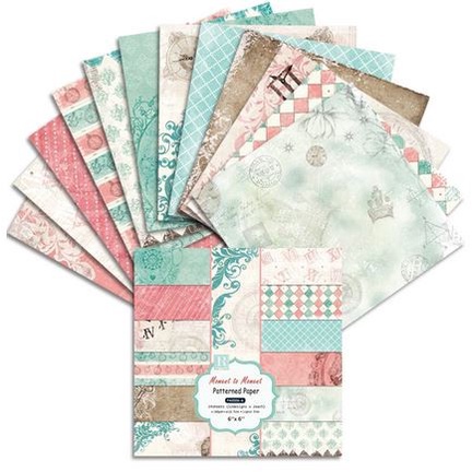 Scrapbooking Patterned Paper 6&quot;x6&quot; - Moment To Moment (24 sheets)