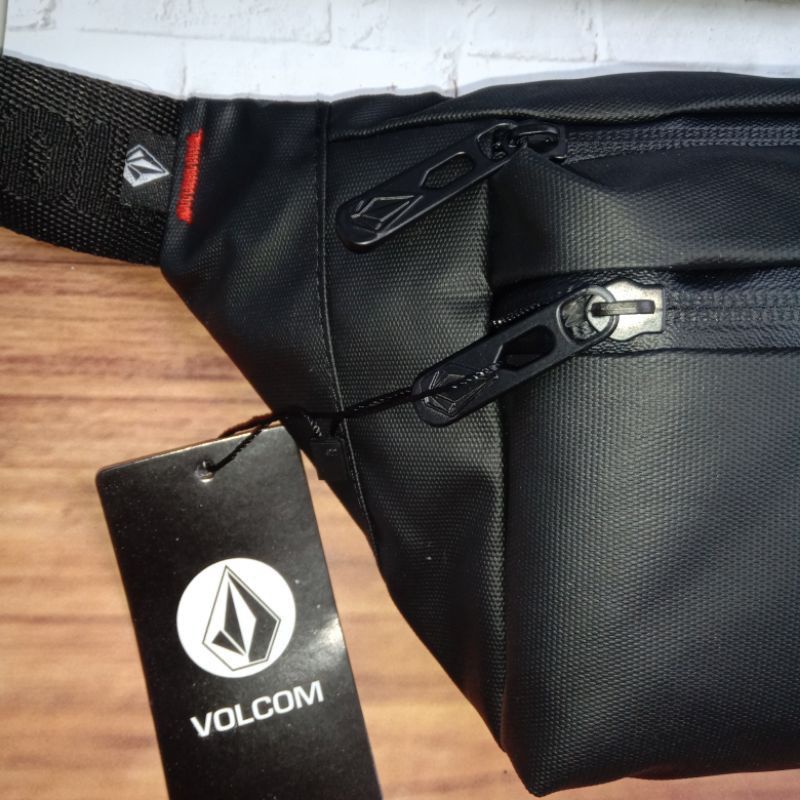 Tas Pinggang Pria VOLCOM WATERPROOF Waistbag Anti Air Sling Bag Premium