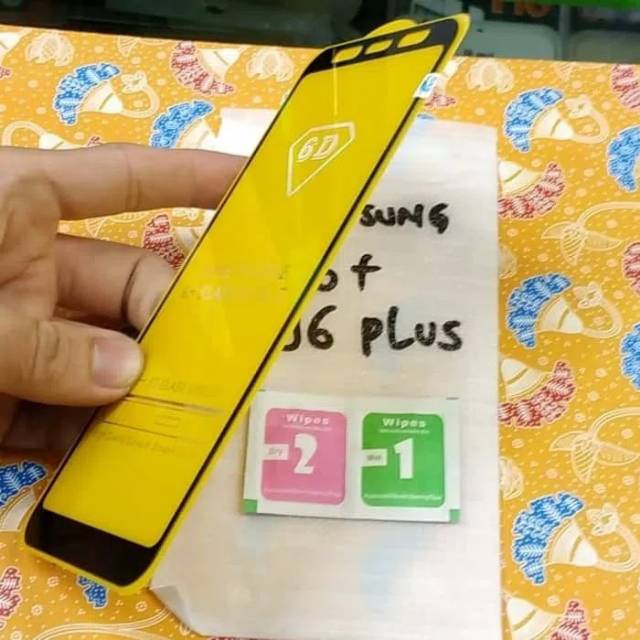 Tempered Glass Samsung J6+ Screen Guard J6 Plus Full Layar